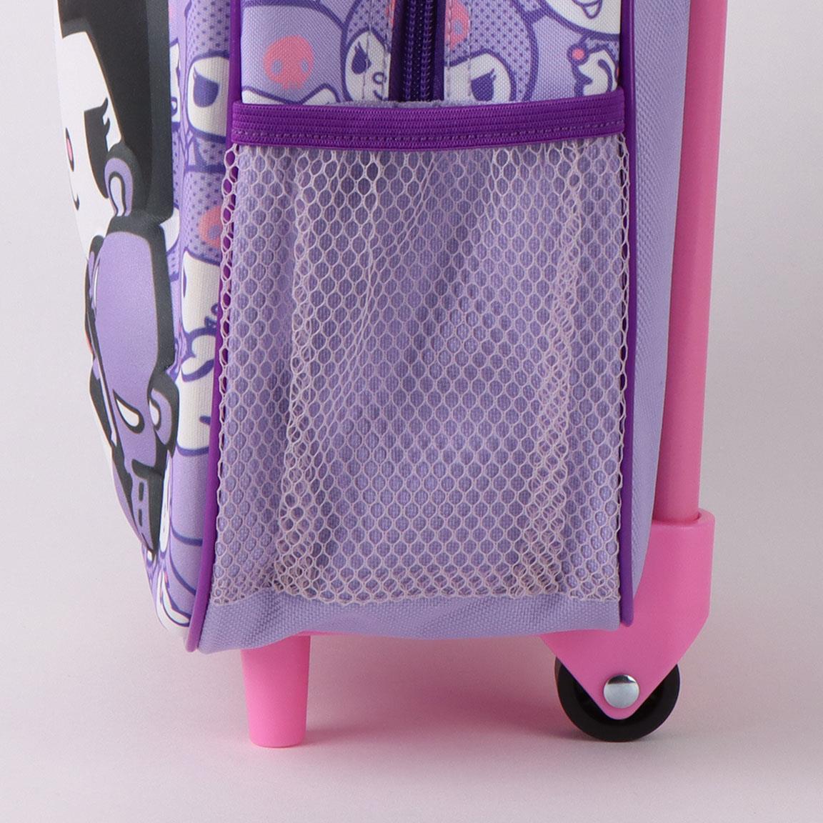 Mochila Pré-Escolar Trolley 3D Kuromi Hello Kitty 30cm