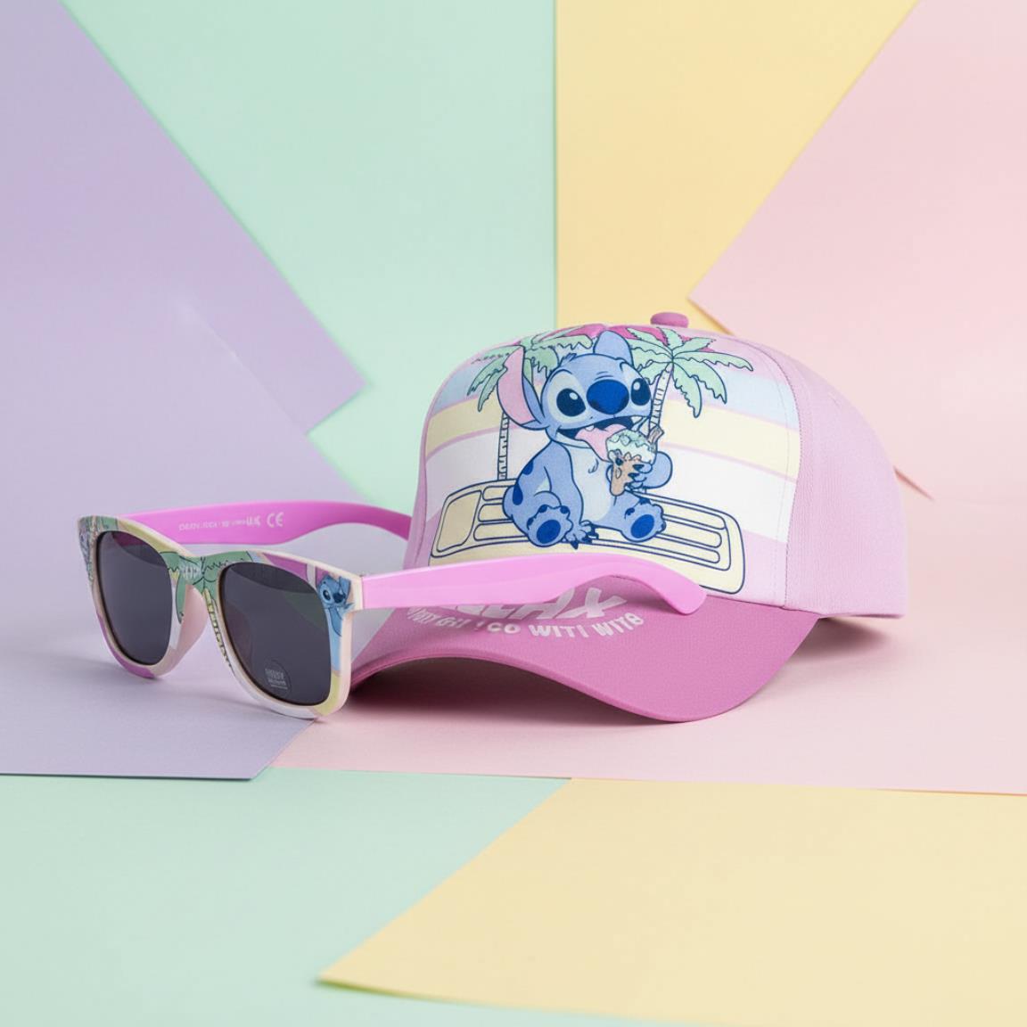 Conjunto Chapéu + Óculos de Sol Stitch Relax