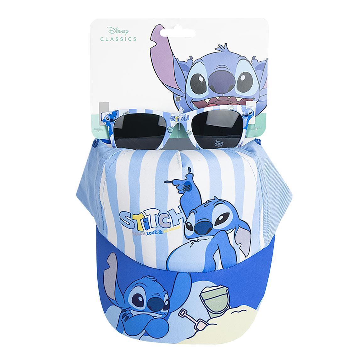 Conjunto Chapéu + Óculos de Sol Disney Stitch
