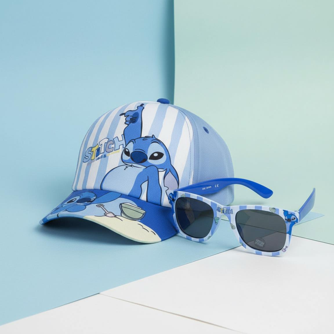Conjunto Chapéu + Óculos de Sol Disney Stitch