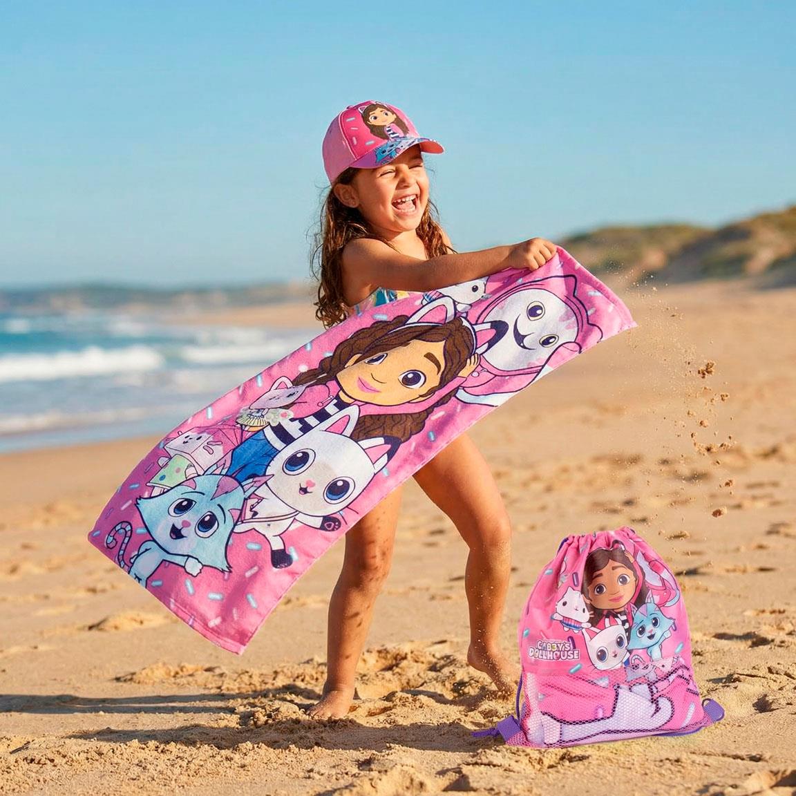 Conjunto Toalha de Praia + Saco + Boné Gabby&