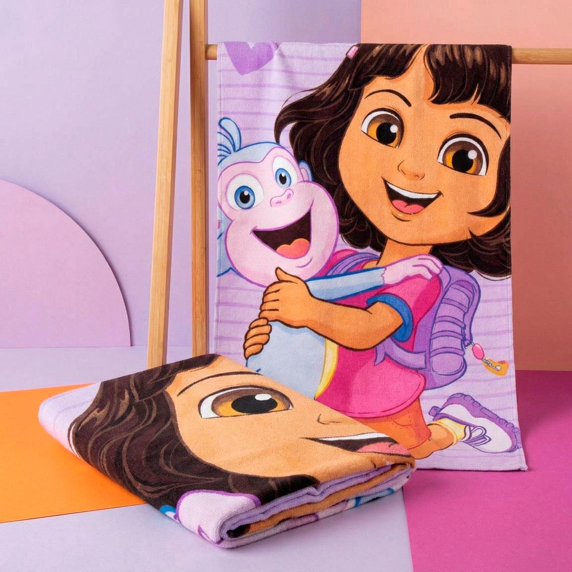 Toalha de Praia Microfibra Dora a Exploradora 70x140cm