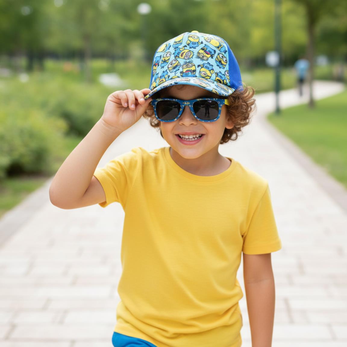 Conjunto Chapéu + Óculos de Sol Minions
