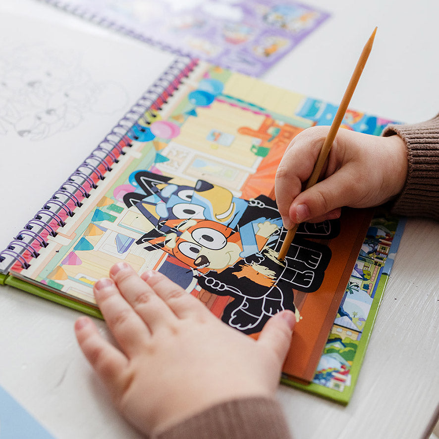 Bluey - Livro para Colorir e Raspar