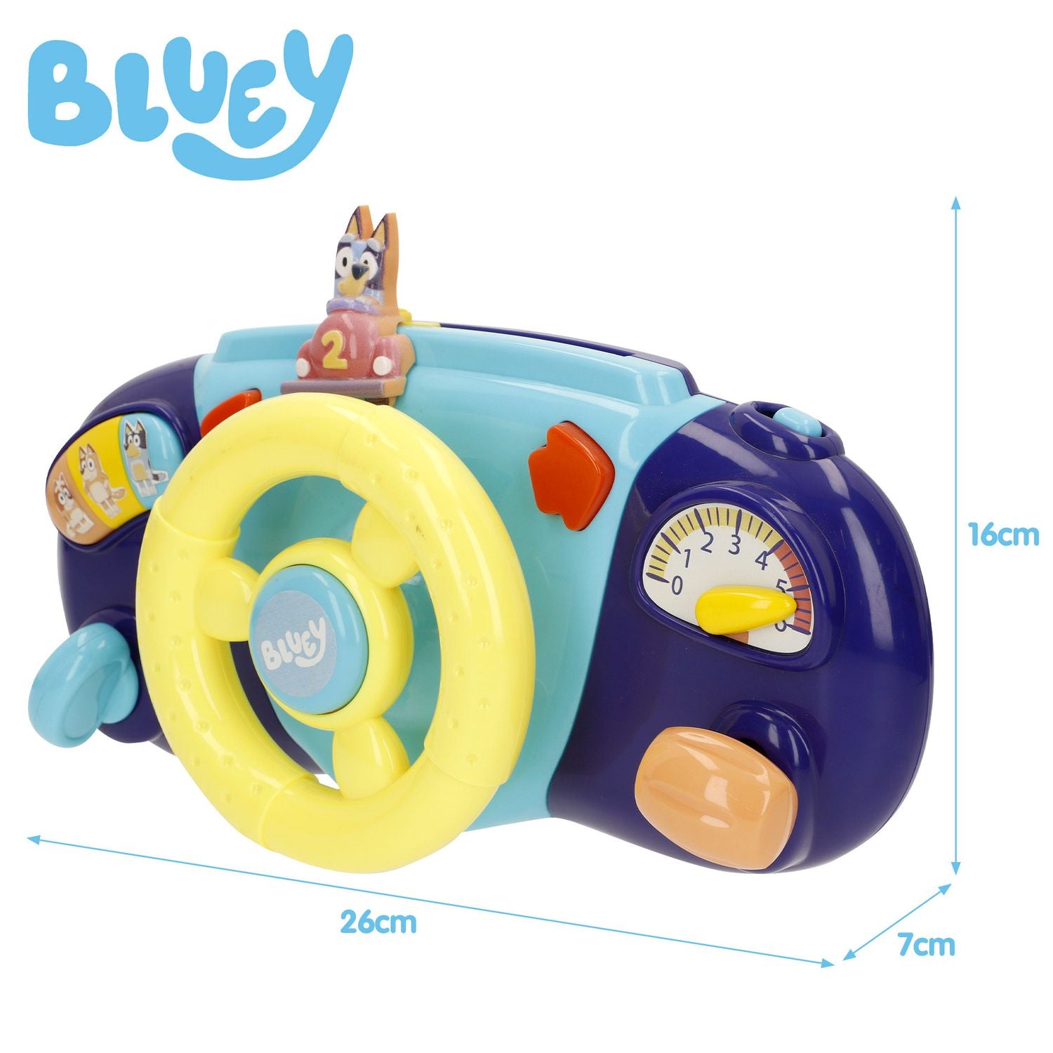 Volante com Atividades Bluey e Bingo Carrinho 6M+