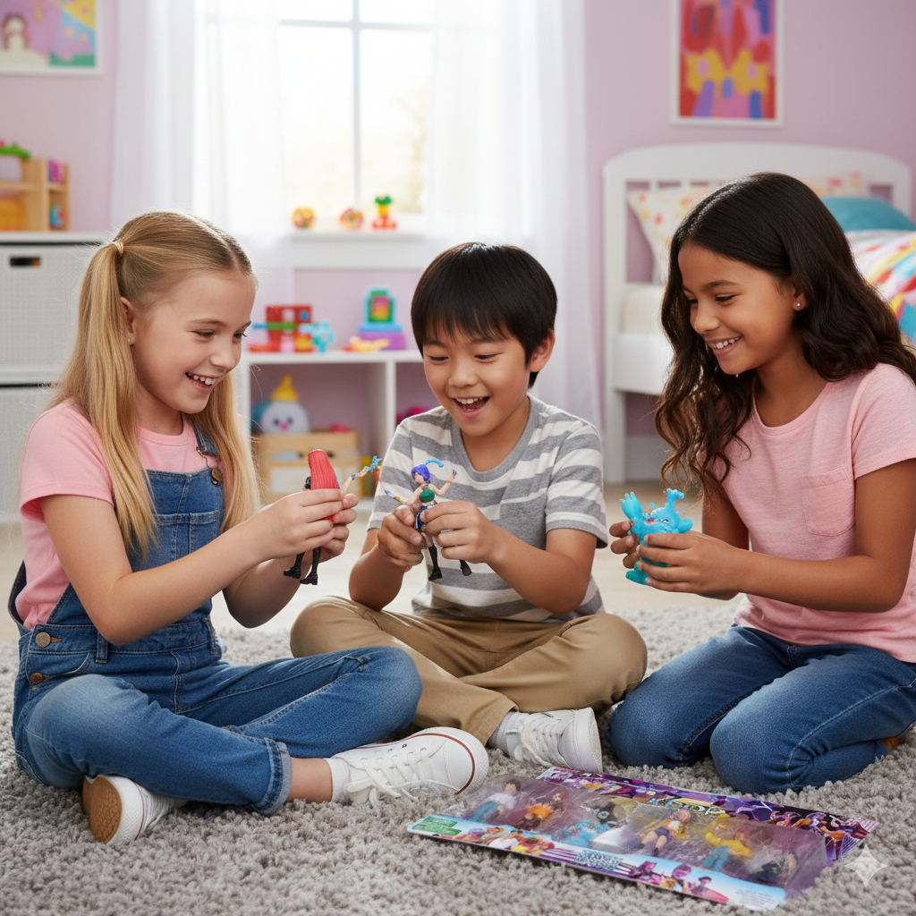 Kit Bonecos Guerreiras K-Pop Demon Hunters