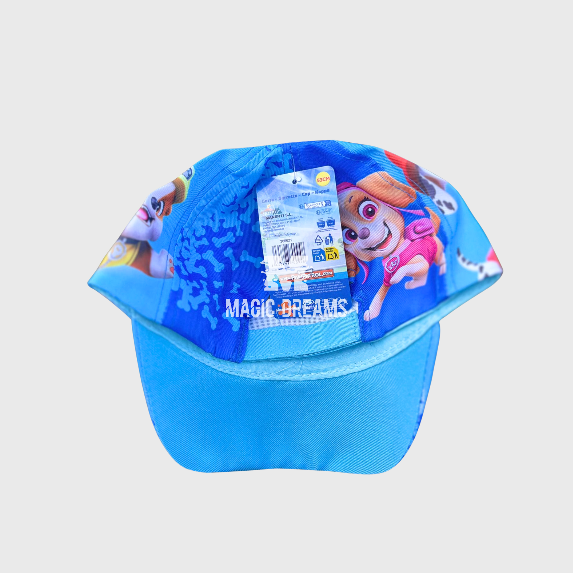 Boné Patrulha Pata Paw Patrol 53cm