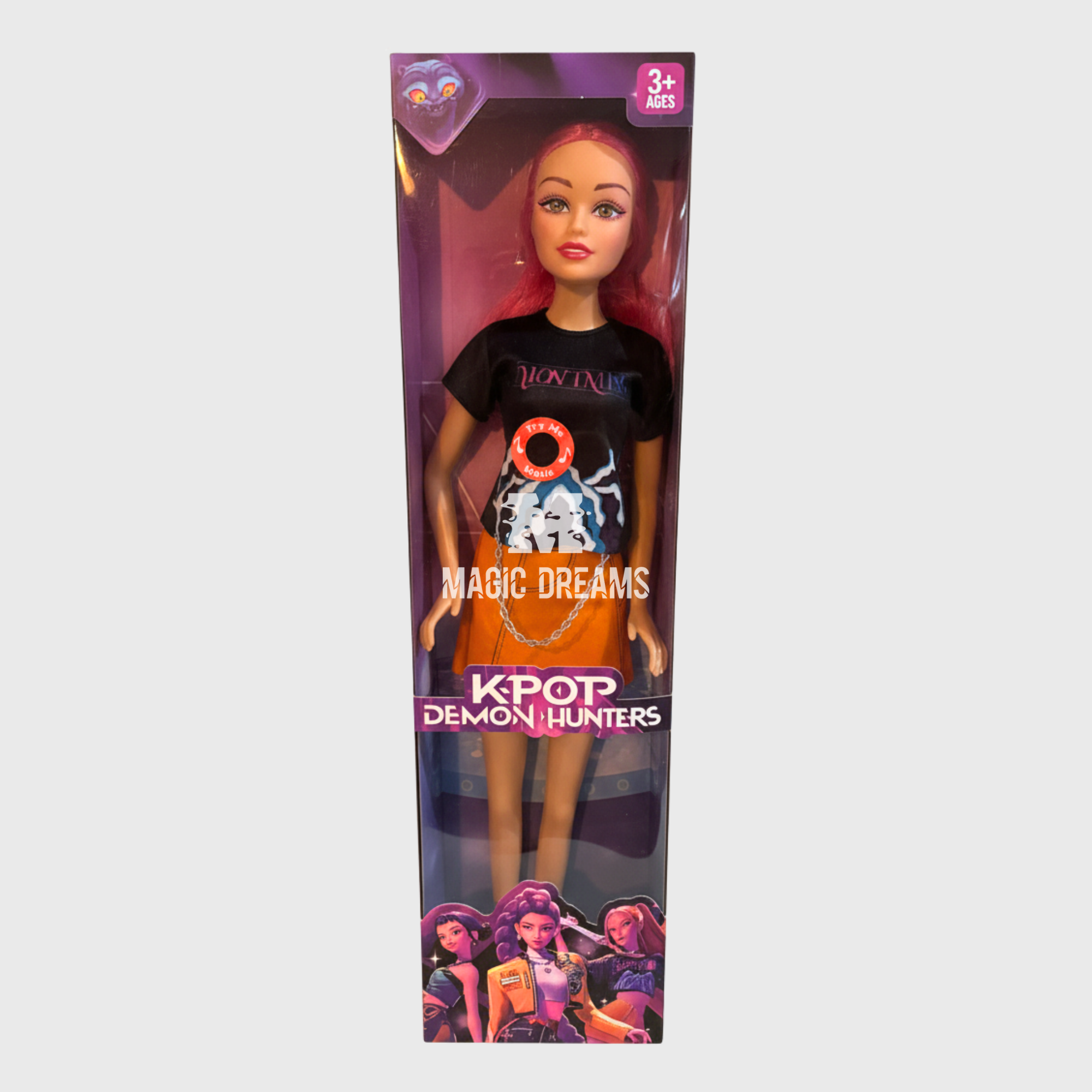 Bonecas Guerreiras K Pop Demon Hunters com música 80cm