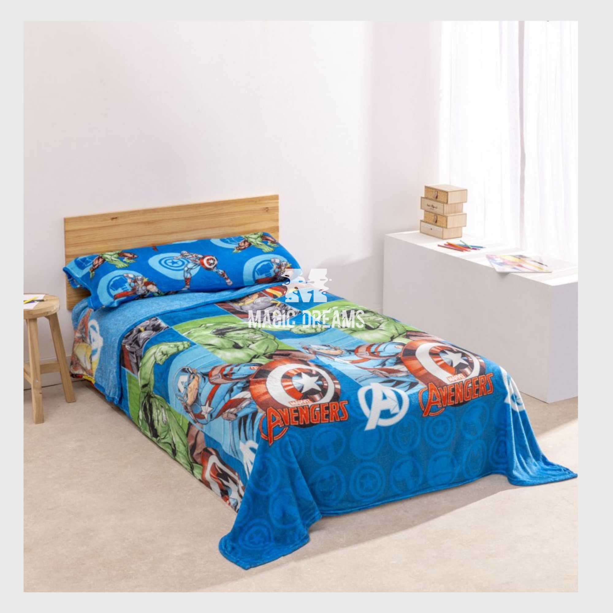 Jogo de Cama Coralina Avengers