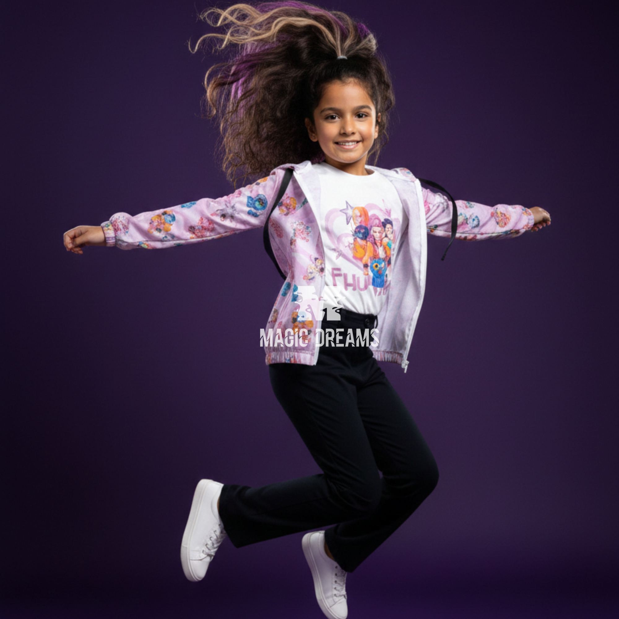 Fato de Treino Primavera/Verão Casaco, Calça e T-shirt Guerreiras do K-Pop