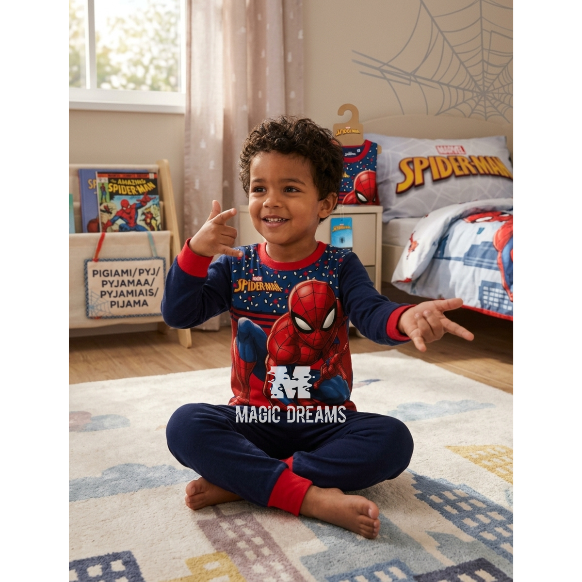 Pijama Infantil Polar Manga Comprida Spiderman