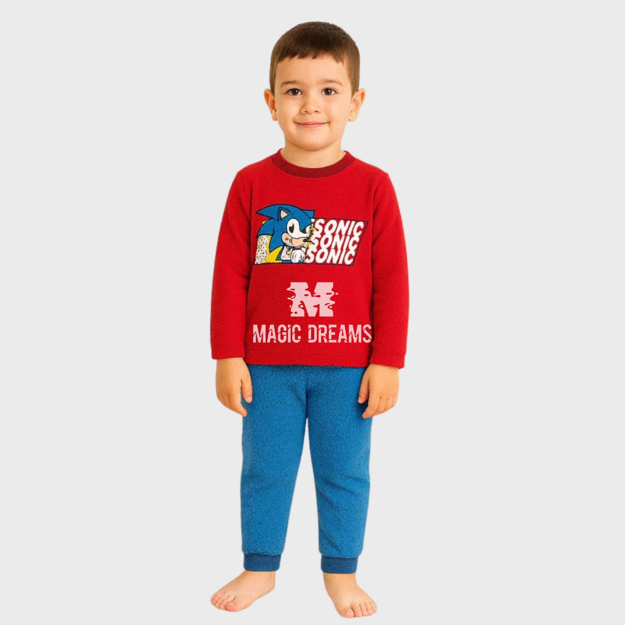 Pijama Coralina Sonic 4-8 anos