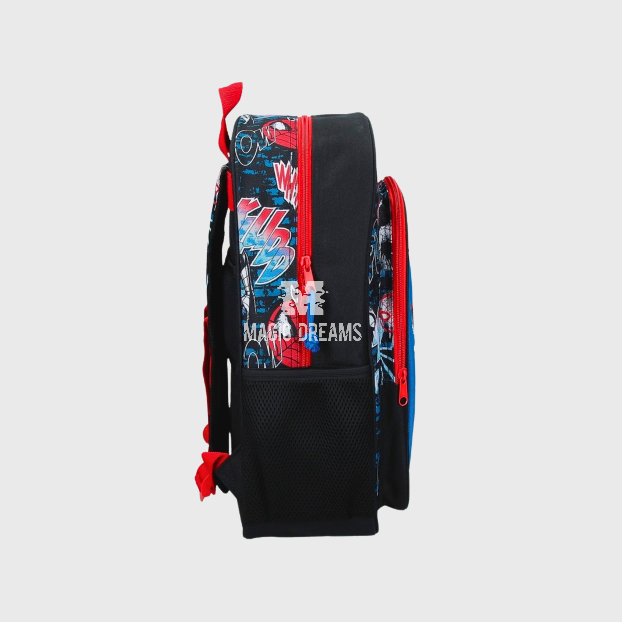 Mochila Escolar 40cm Spiderman Wall Crawler Marvel Adaptável