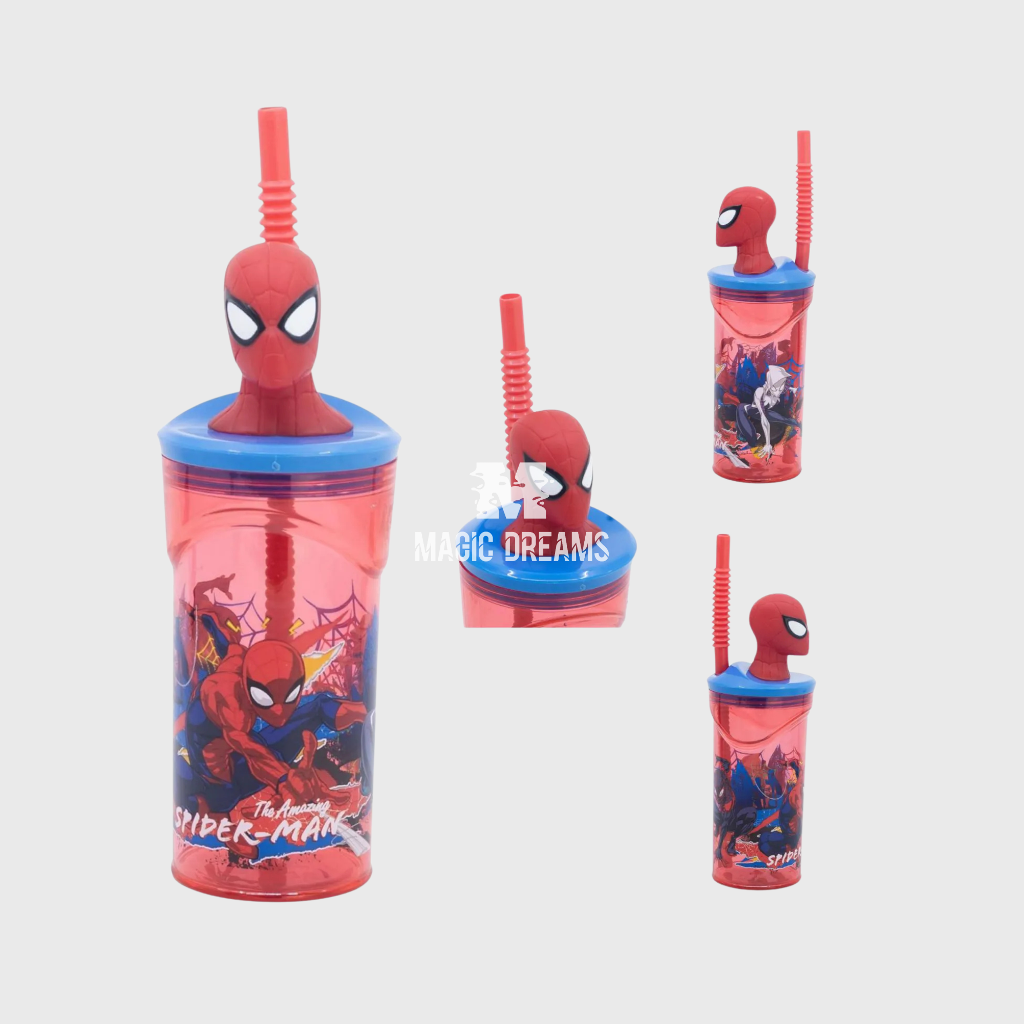 Copo Figurinha 3D Spiderman Moving Target de 360 ml 4+