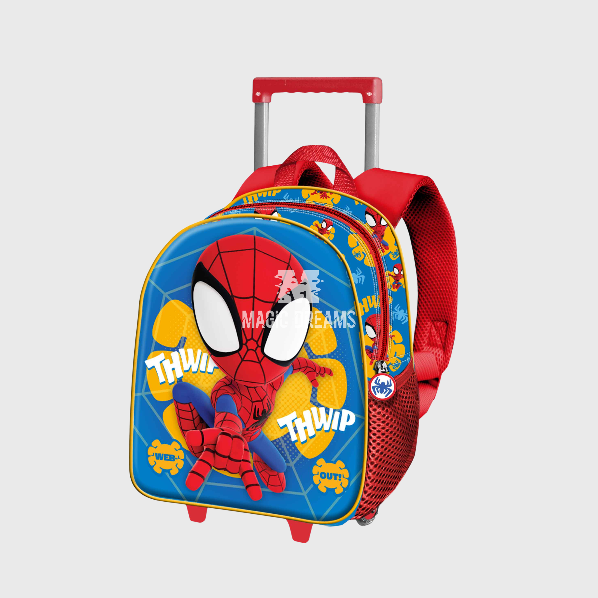Mochila Pré-Escolar Trolley 3D Web Out Spiderman Marvel 34cm