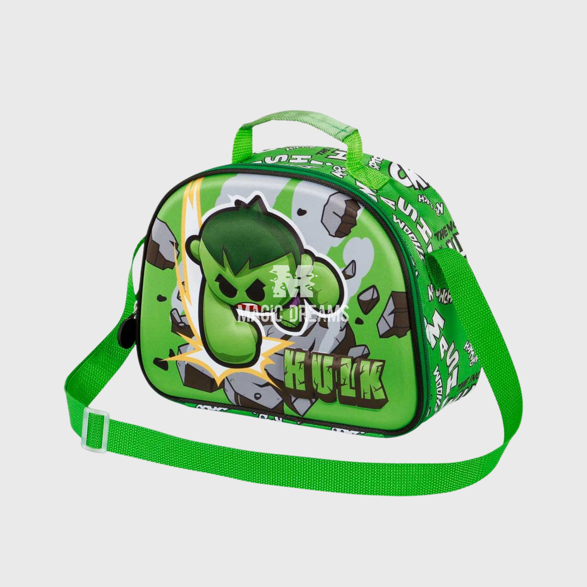 Lancheira Térmica 3D Greenmass Hulk Avengers Marvel