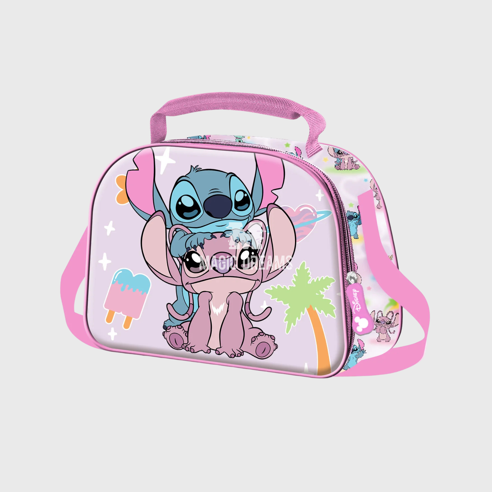 Lancheira Térmica 3D Angel & Stitch Disney