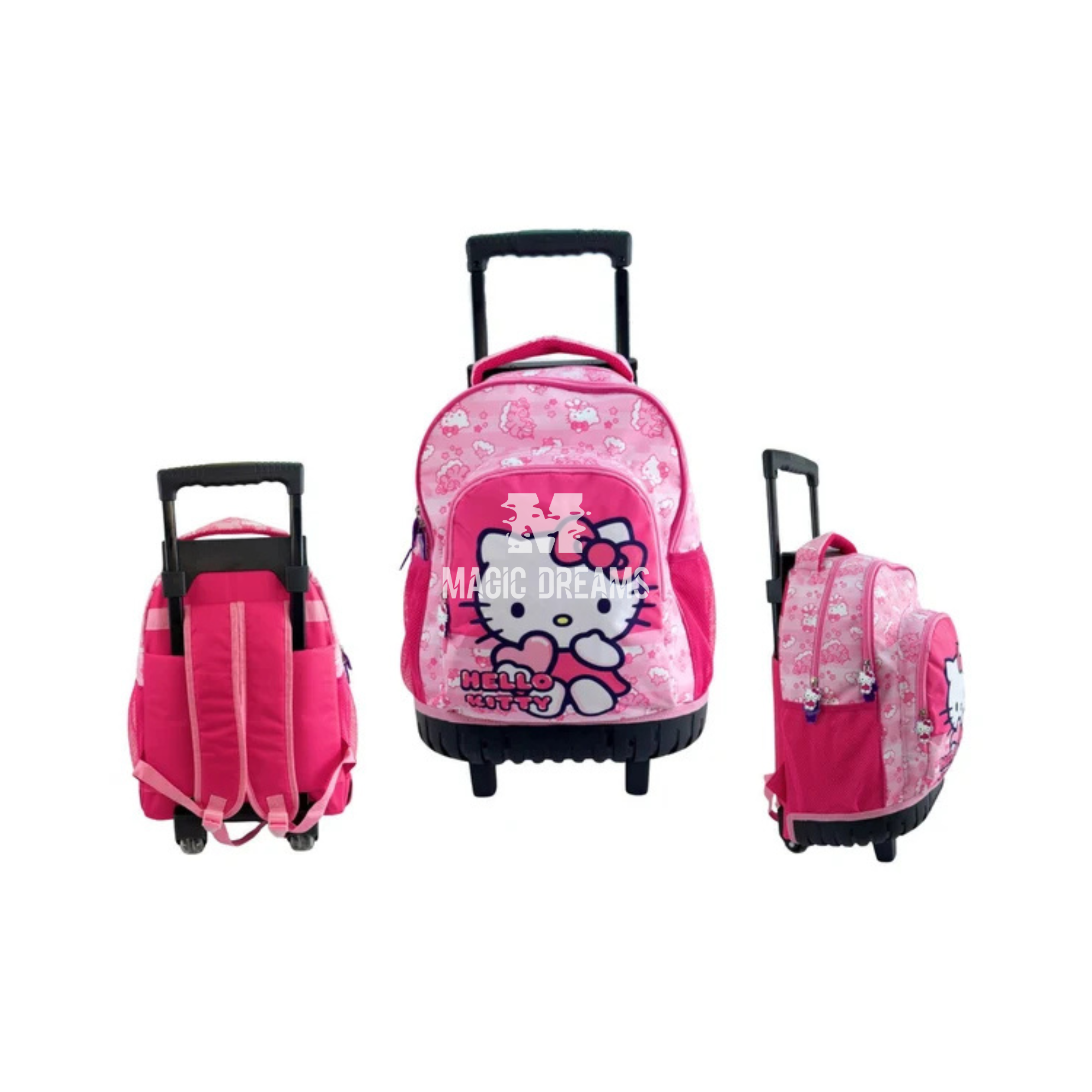 Mochila Escolar Trolley Hello Kitty 44cm