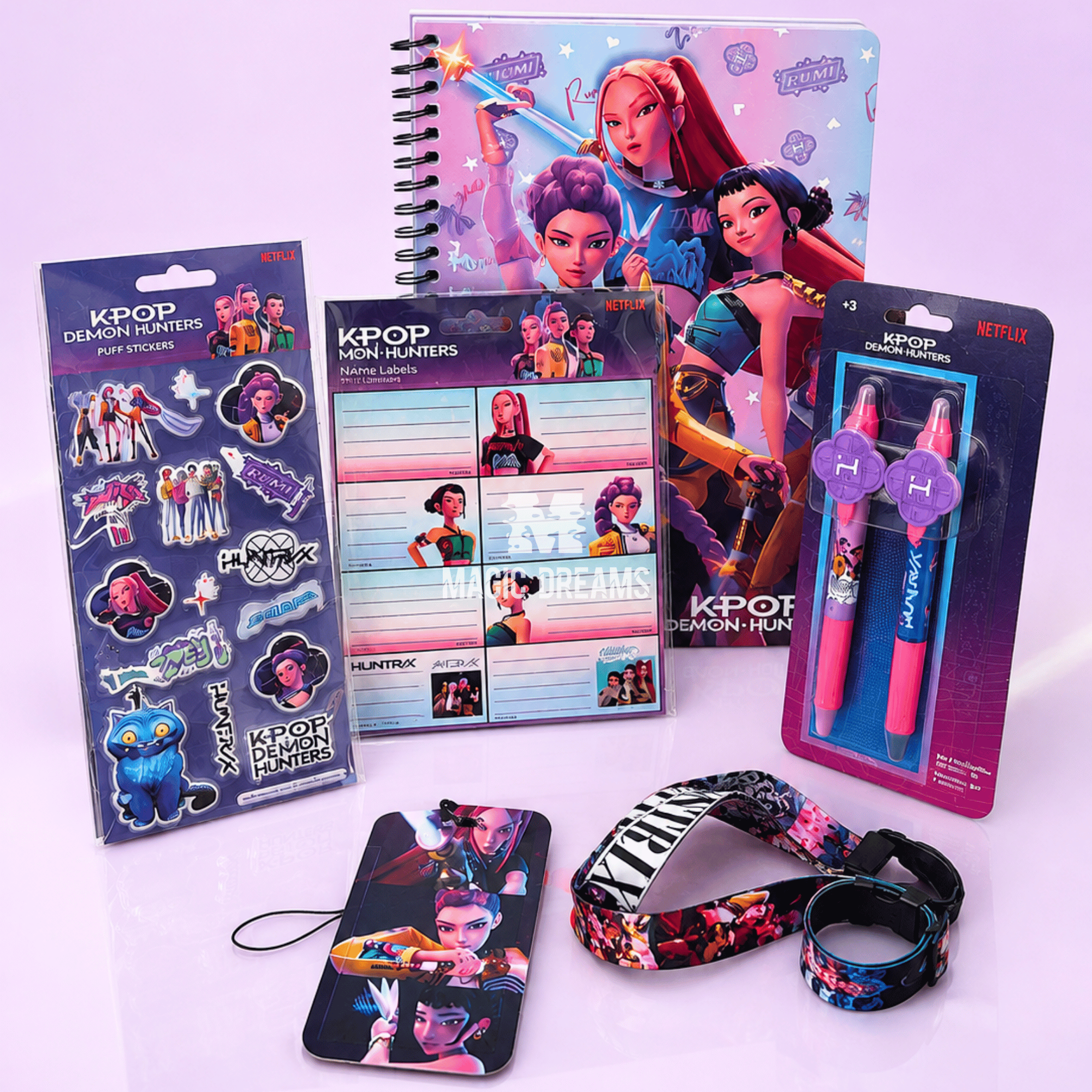 Box Surpresa Regresso às Aulas K-Pop Demon Hunters - 5 Peças