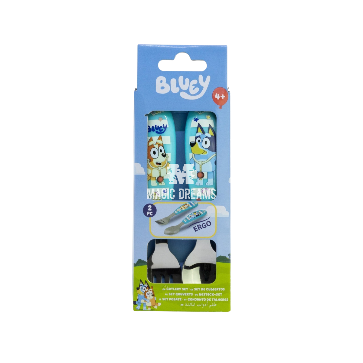 Conjunto de 2 Talheres Inox Bluey e Bingo