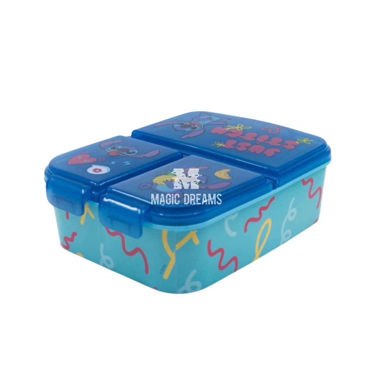 Sanduicheira Tripla com 3 Compartimentos Stitch