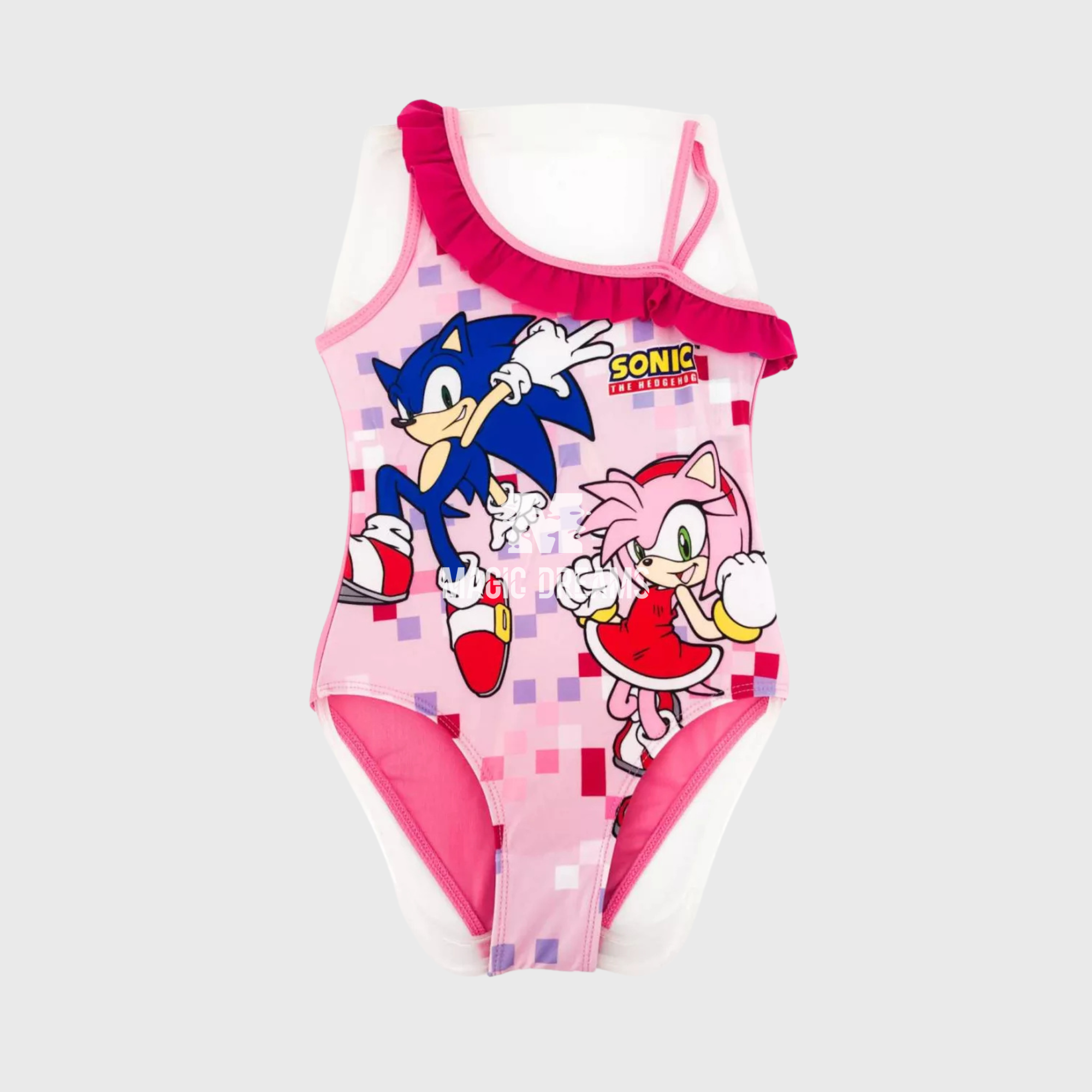 Fato de Banho Infantil para Menina Sonic