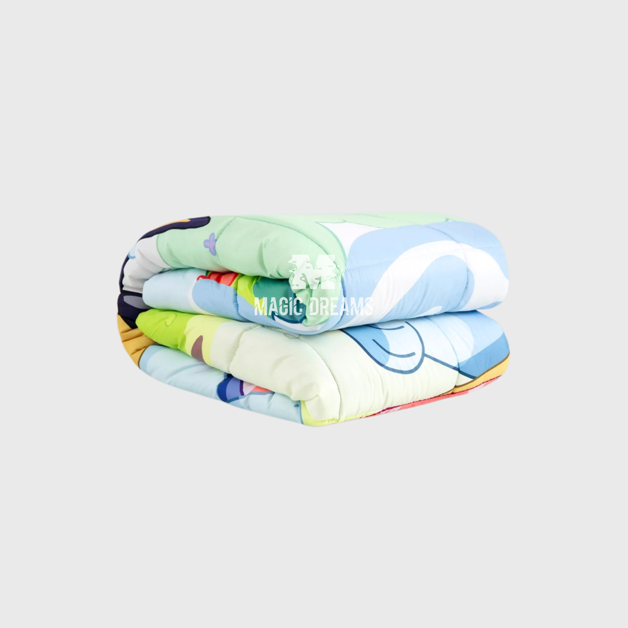 Edredão Bluey e Bingo Azul 180/200x260cm