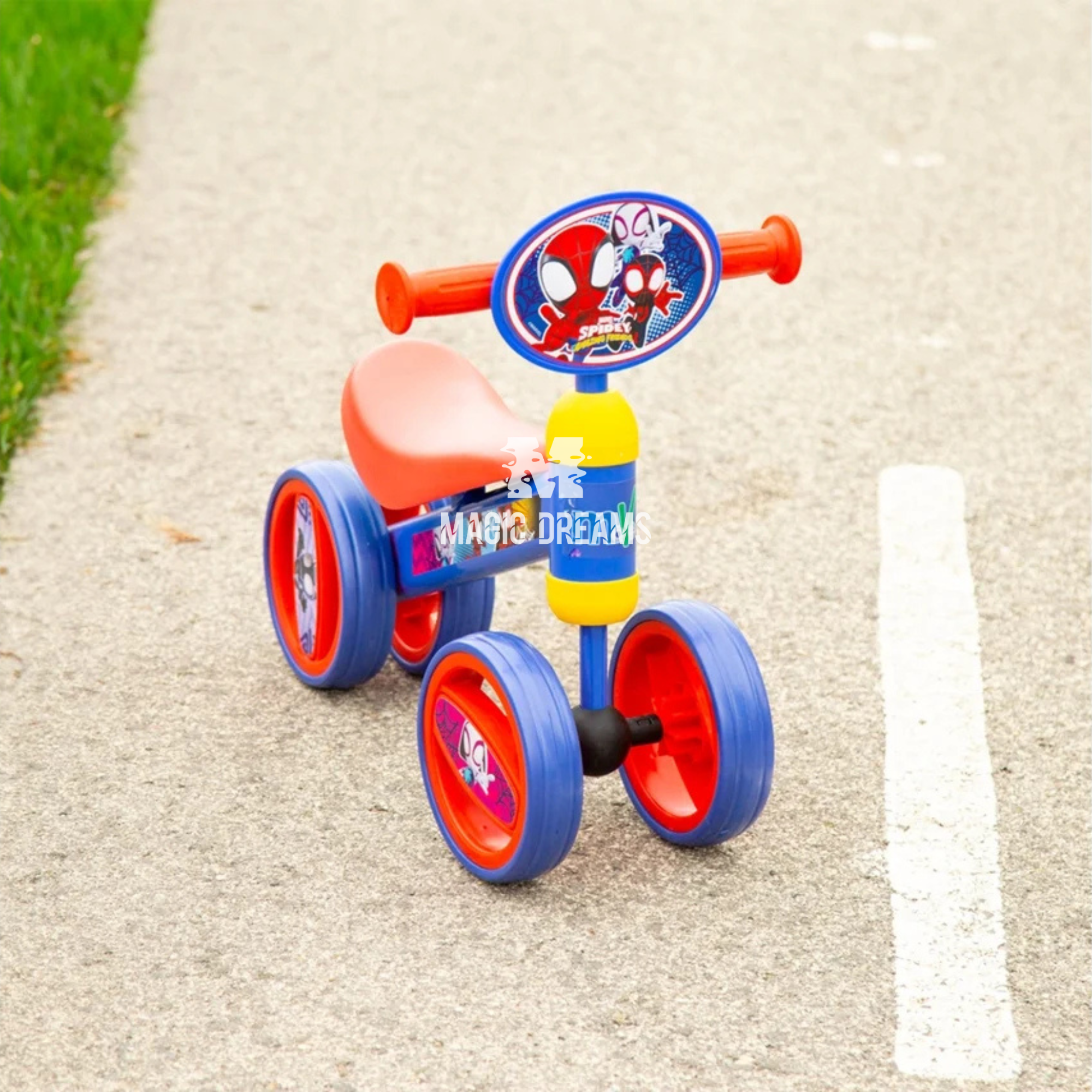 Triciclo Spidey Ride-On Homem Aranha 47x25x37 cm Máx. 15 kg