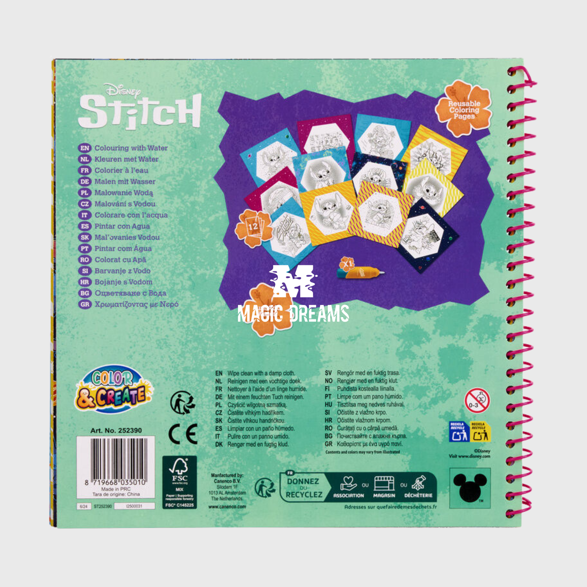 Livro Mágico de Pintura com Água Stitch