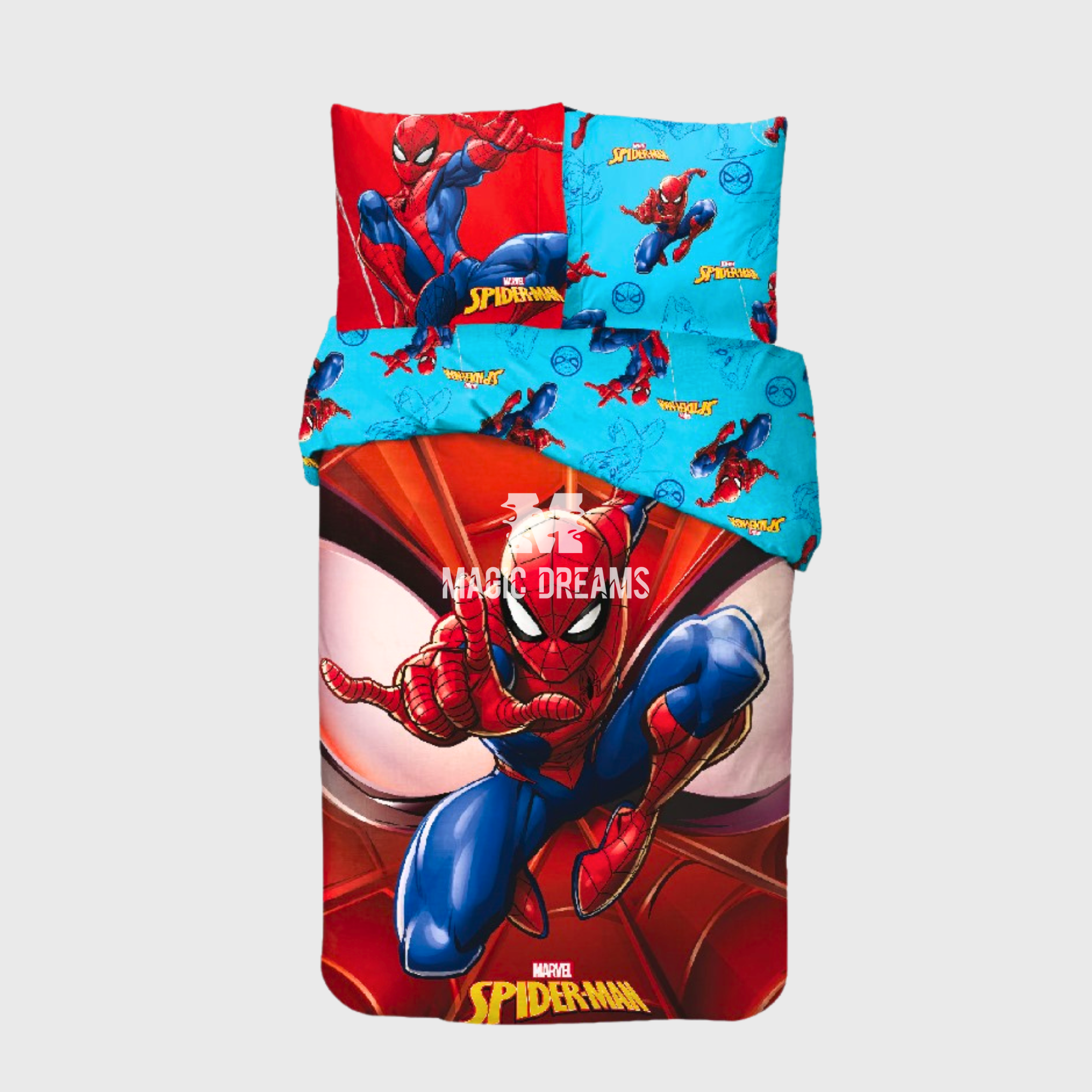 Capa de Edredão e Fronha Spiderman Vermelho