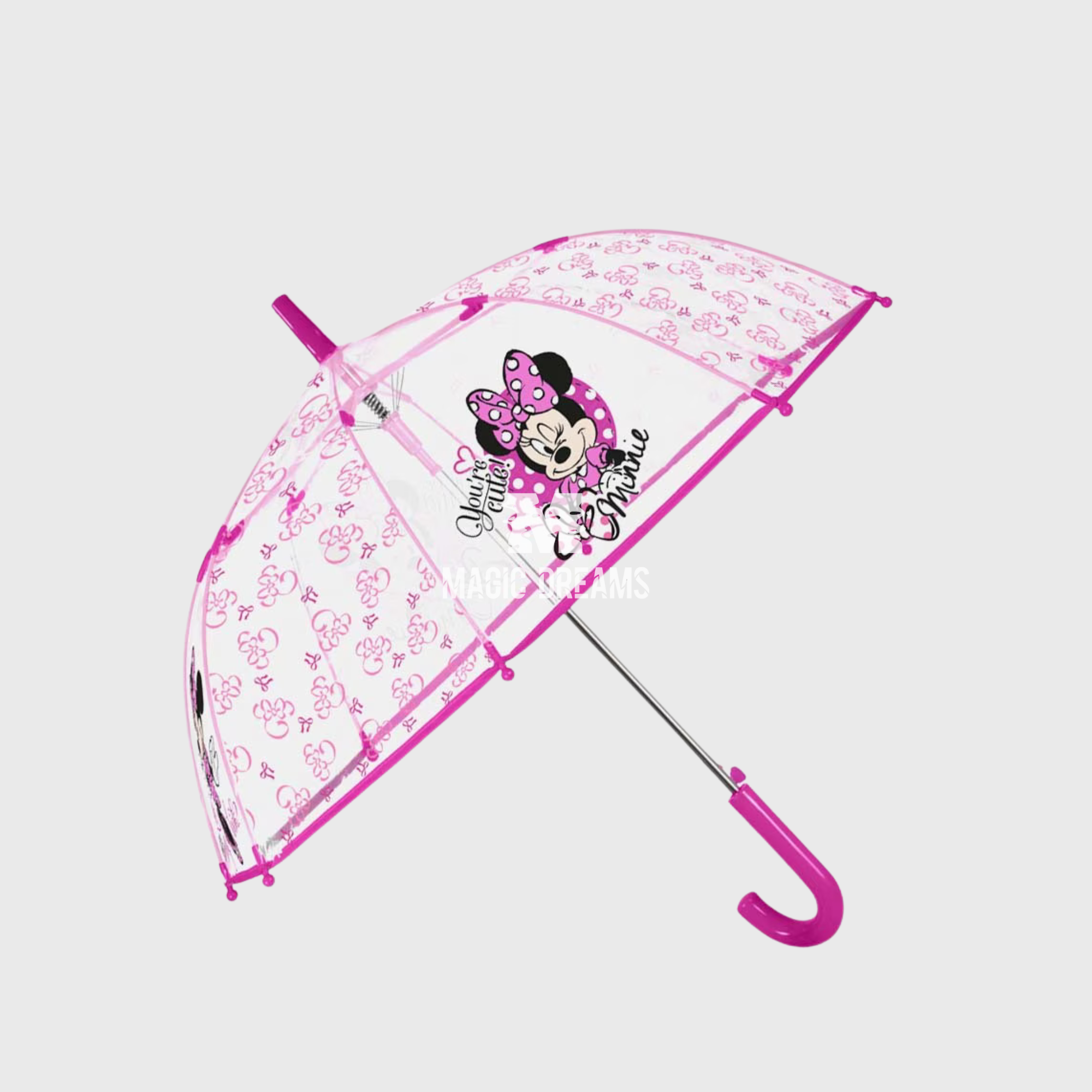 Guarda-Chuva Infantil Automático da Minnie 45cm