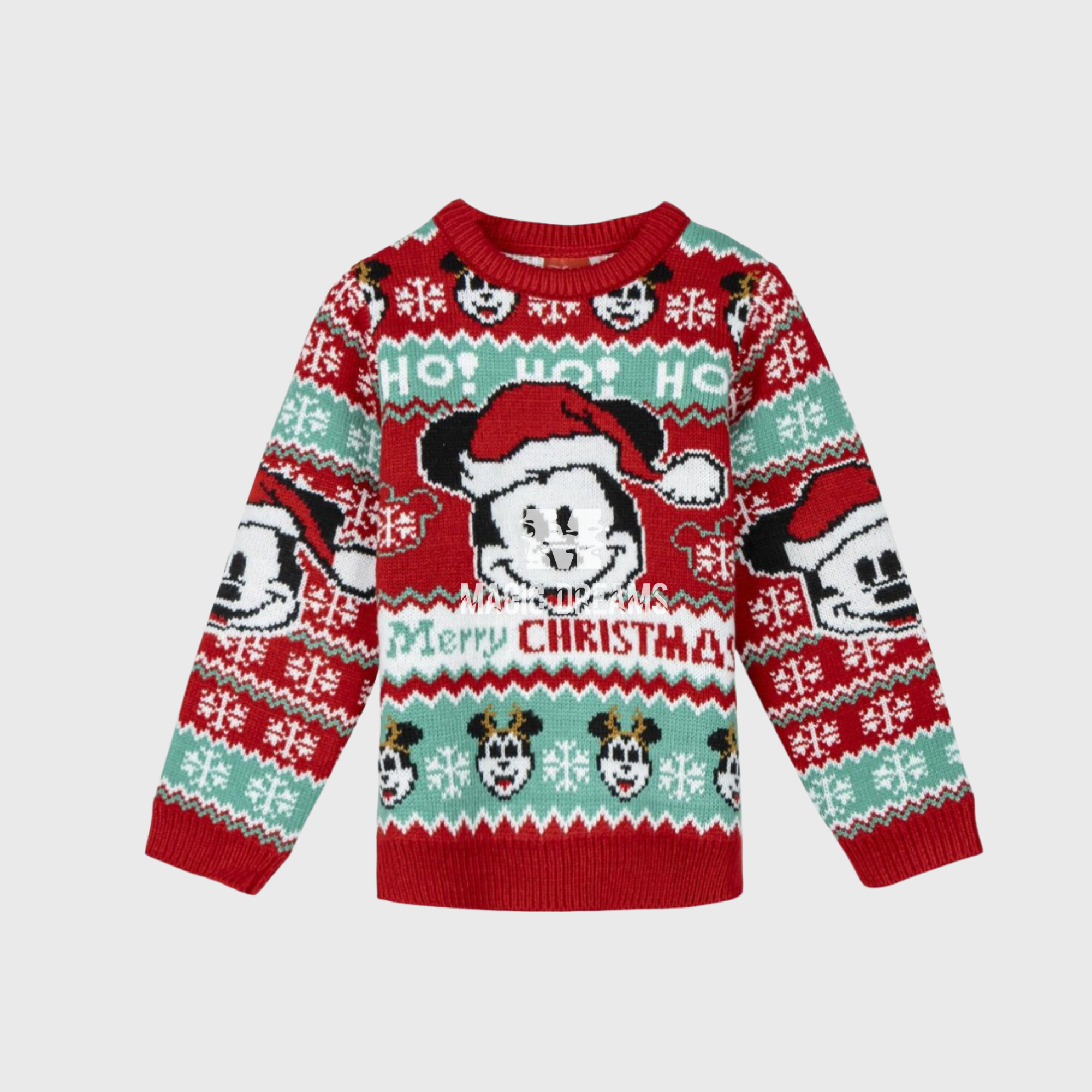 Camisola de Natal Mickey 3-7 anos