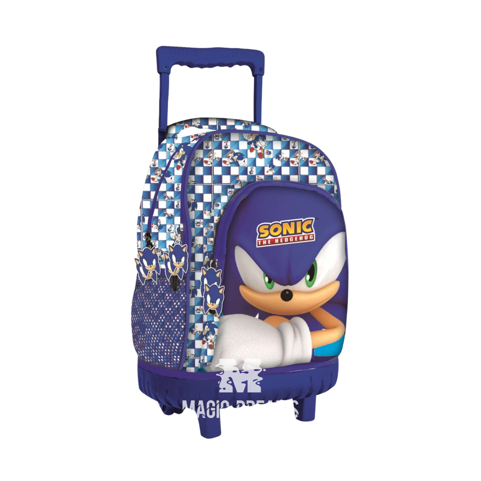 Mochila Escolar Trolley Modern Sonic 44cm