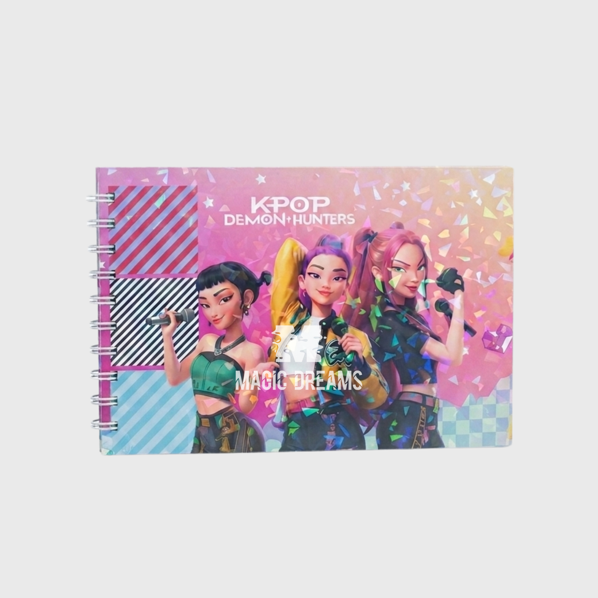 Livro de Colorir K-Pop Demon Hunters Rosa