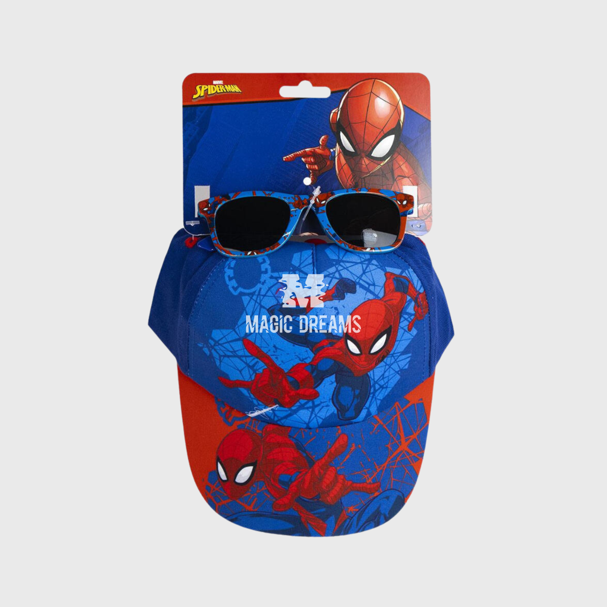 Conjunto Chapéu + Óculos de Sol Homem Aranha