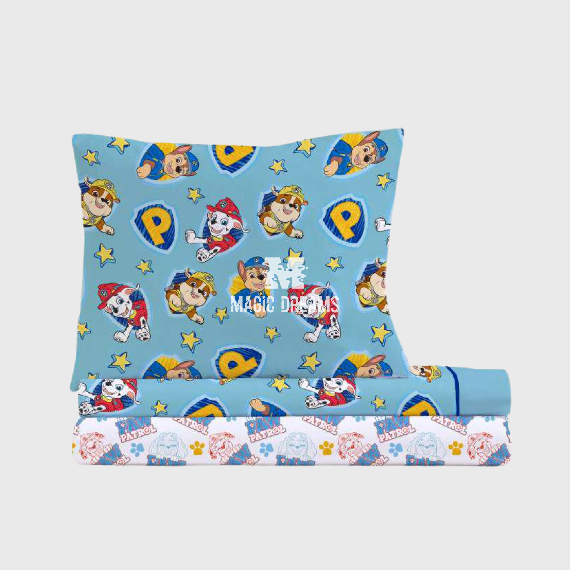 Jogo de Cama Microfibra Patrulha Pata