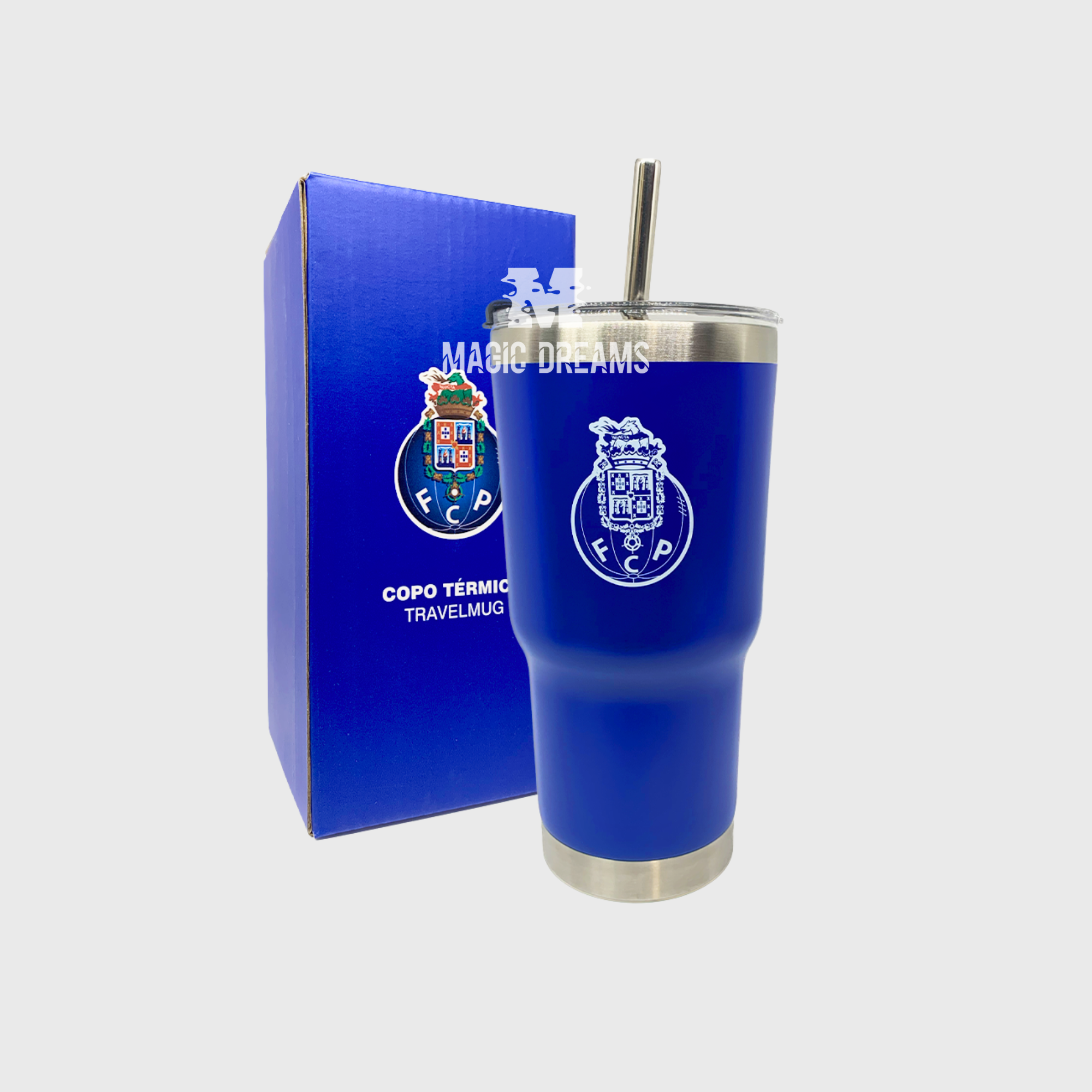 Copo Térmico de Metal com Palhinha FC Porto 350ml