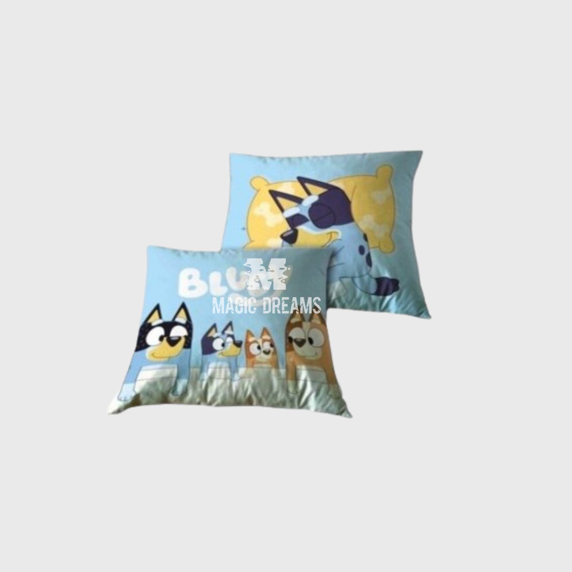 Almofada Bluey e Bingo 35x35cm