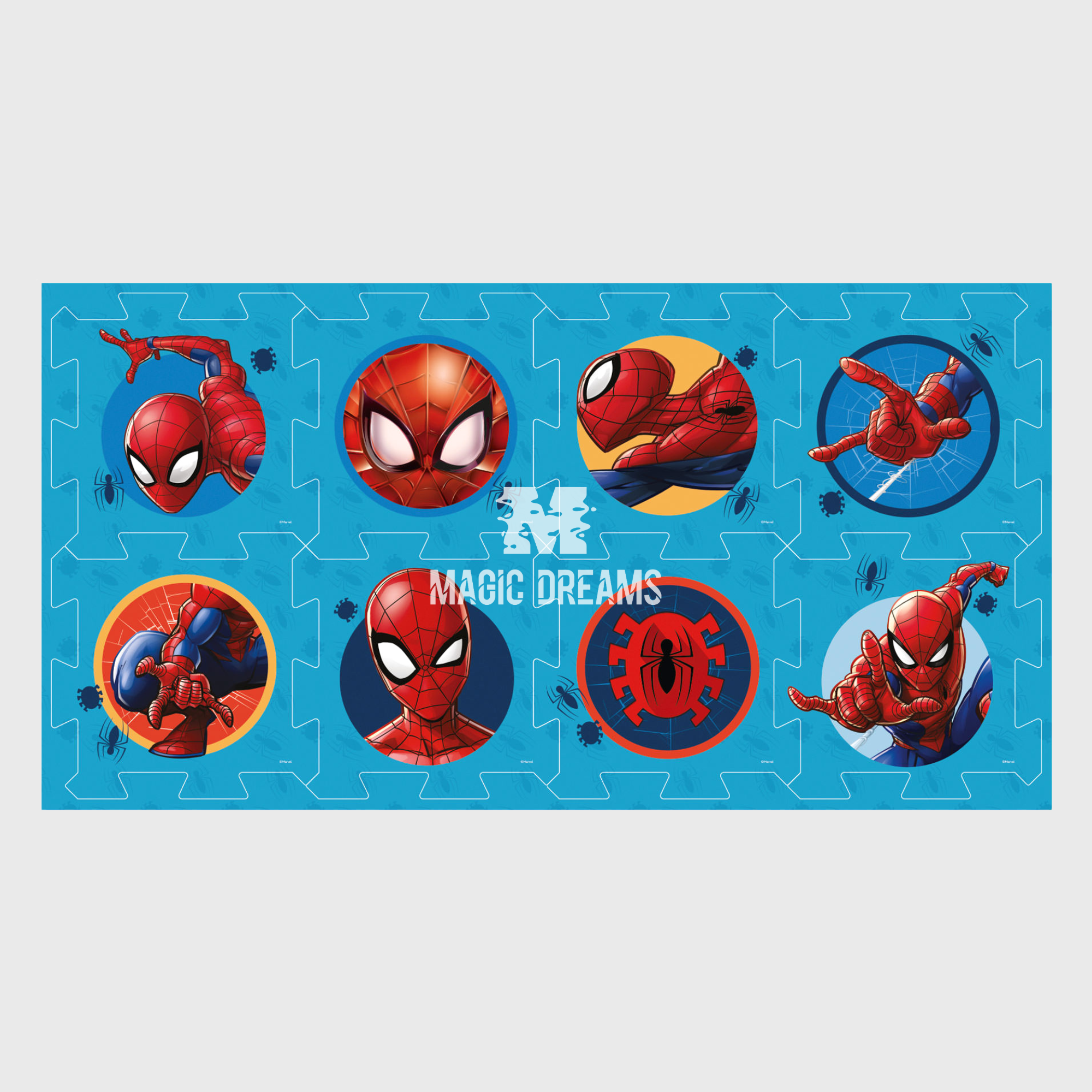 Tapete de Espuma Encaixe 8 Peças Spiderman 118,5x61,5cm