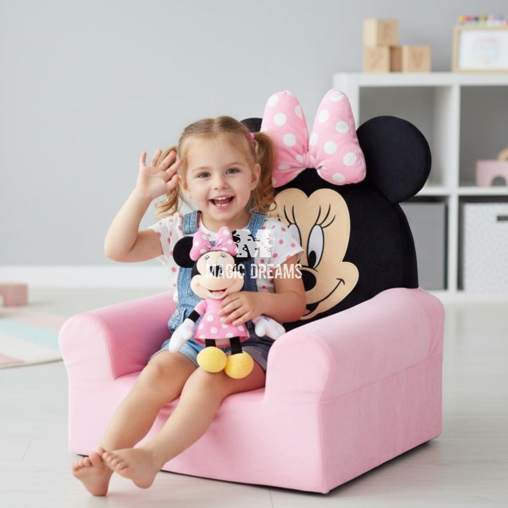 Sofá Infantil 3D Minnie Mouse Disney