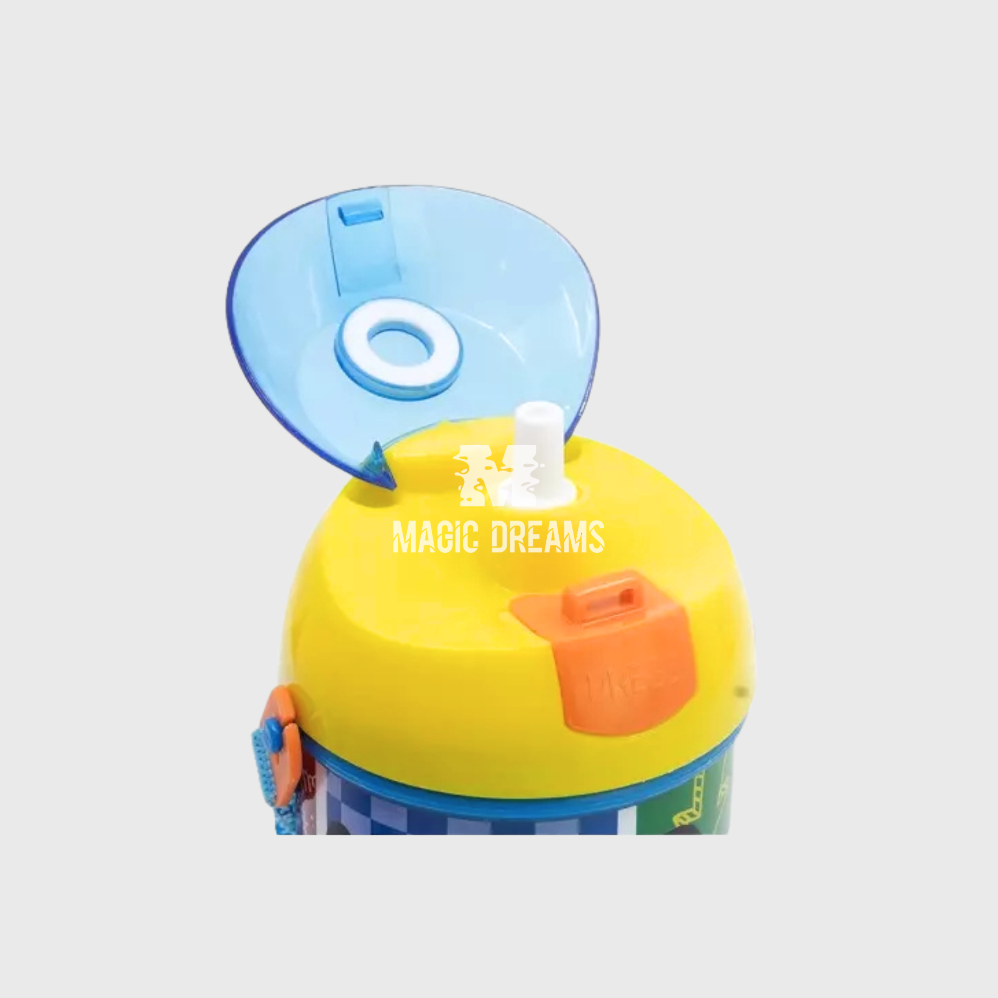 Garrafa Pop Up com Palhinha Mickey Mouse Has Fun 450ml
