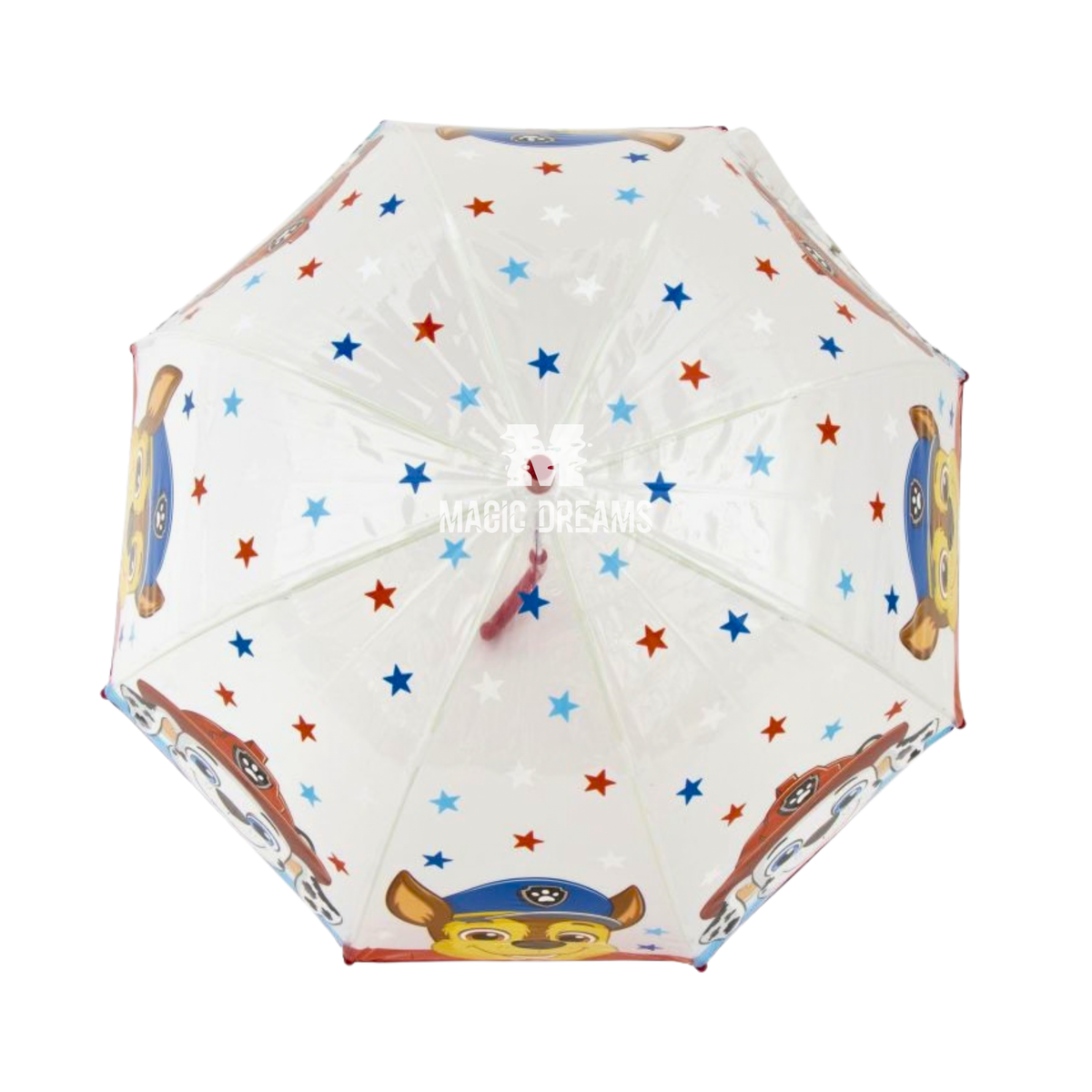 Guarda-Chuva Transparente Eva Patrulha Pata Manual 67cm Cor Sortida