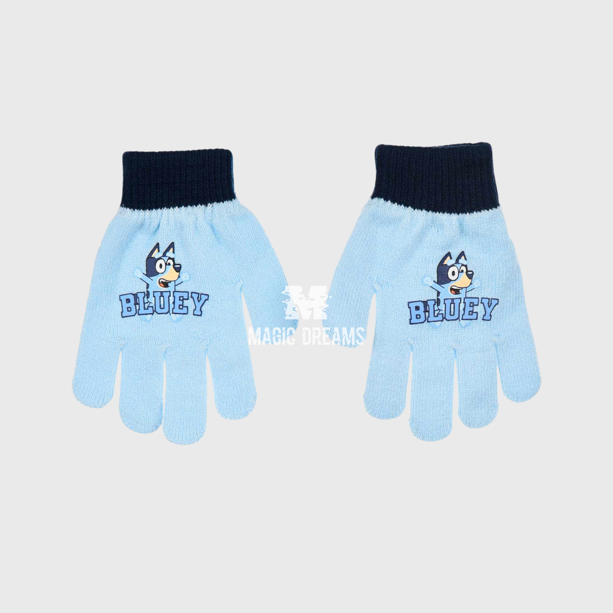 Luvas Bluey Azul Claro
