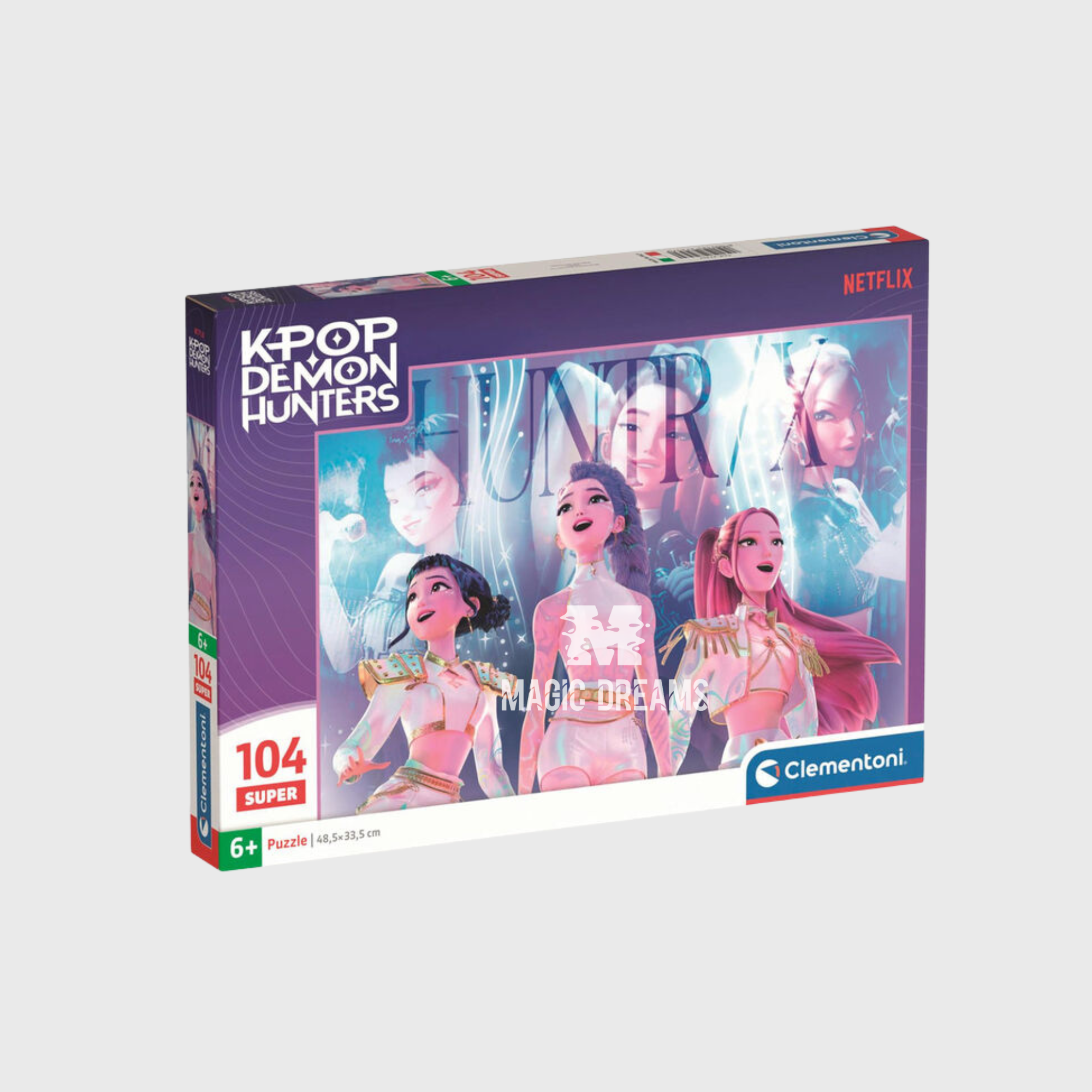 Puzzle Huntrix K-Pop Demon Hunters 104 Peças 6+