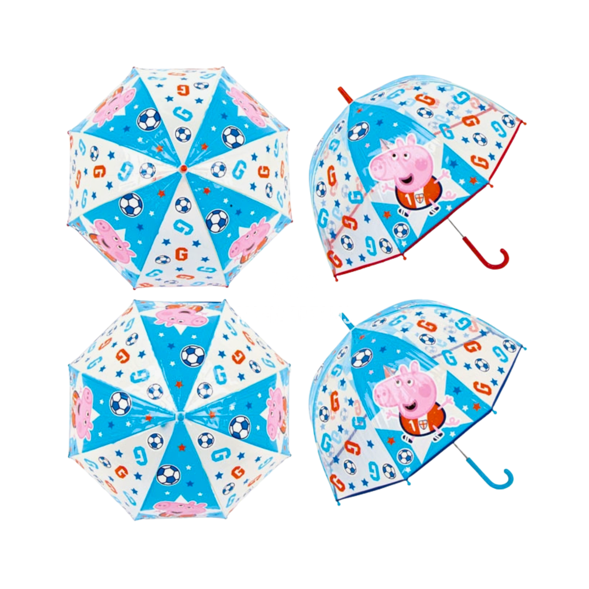 Guarda-Chuva Transparente George Peppa Pig Manual 48cm Cor Sortida
