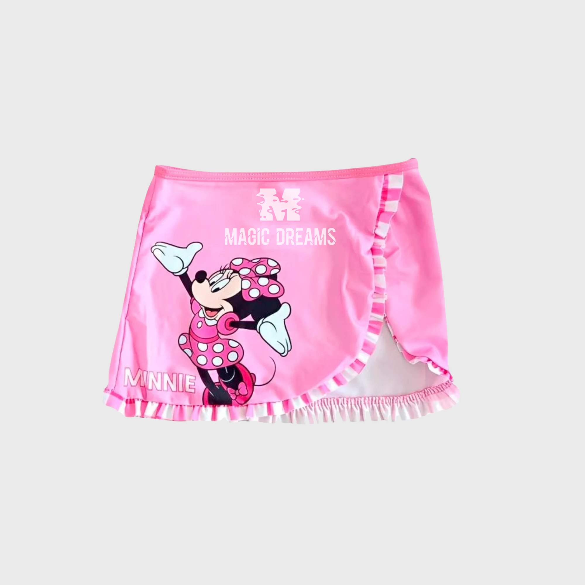 Conjunto de Biquíni com Saia Minnie Mouse