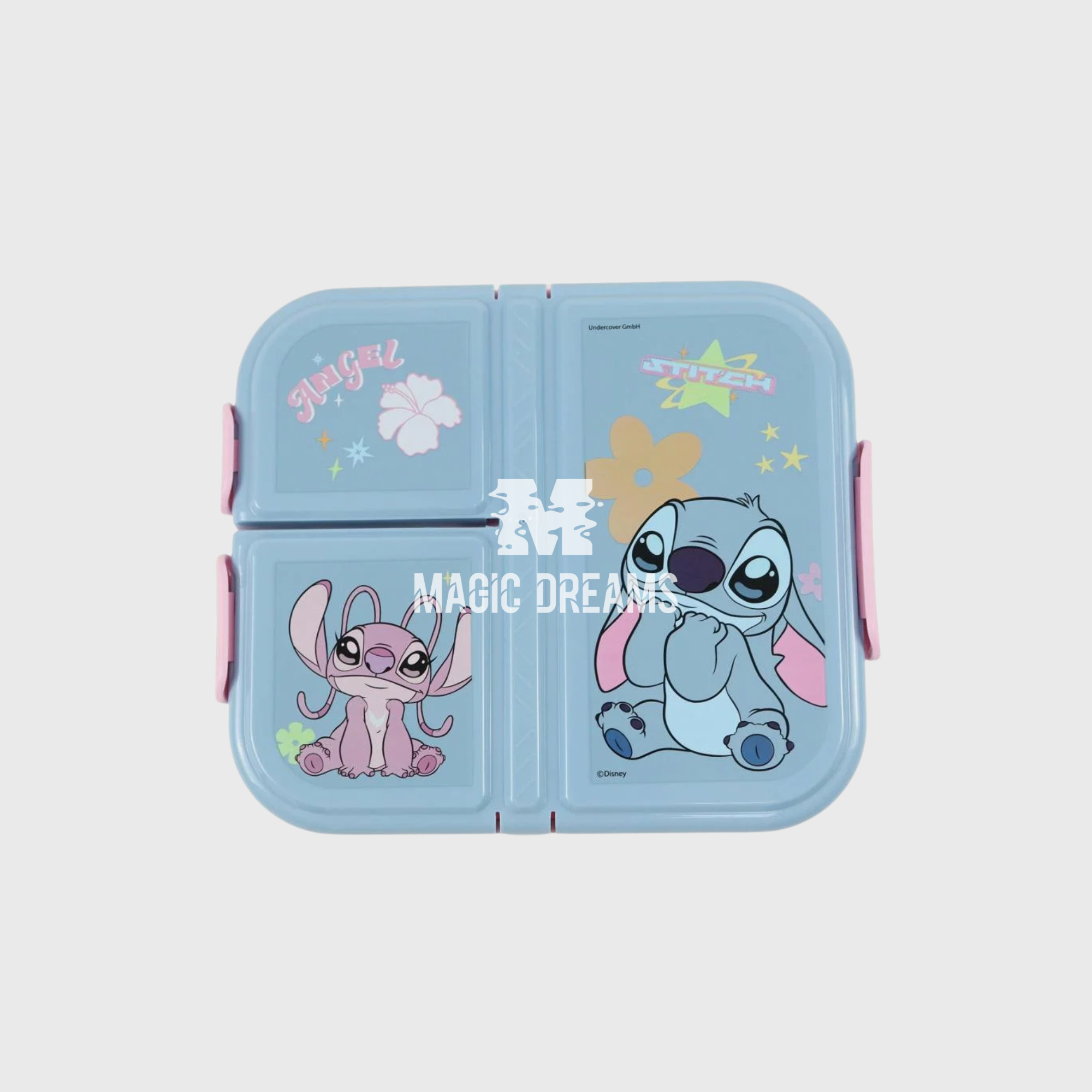 Sanduicheira 3 Compartimentos Lilo & Stitch 800ml