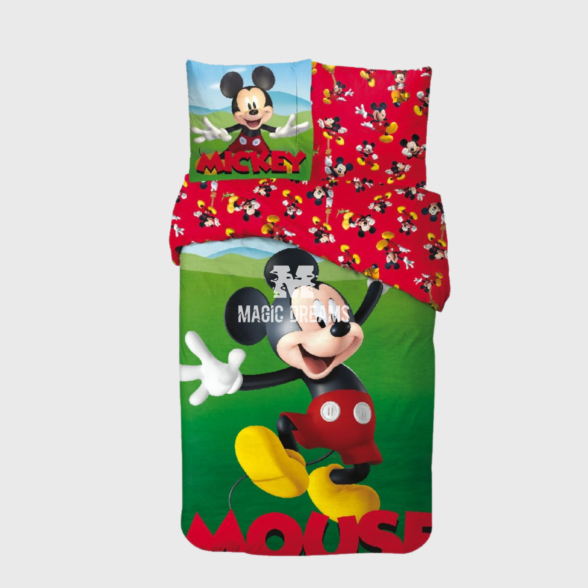 Capa de Edredão e Fronha Mickey Mouse