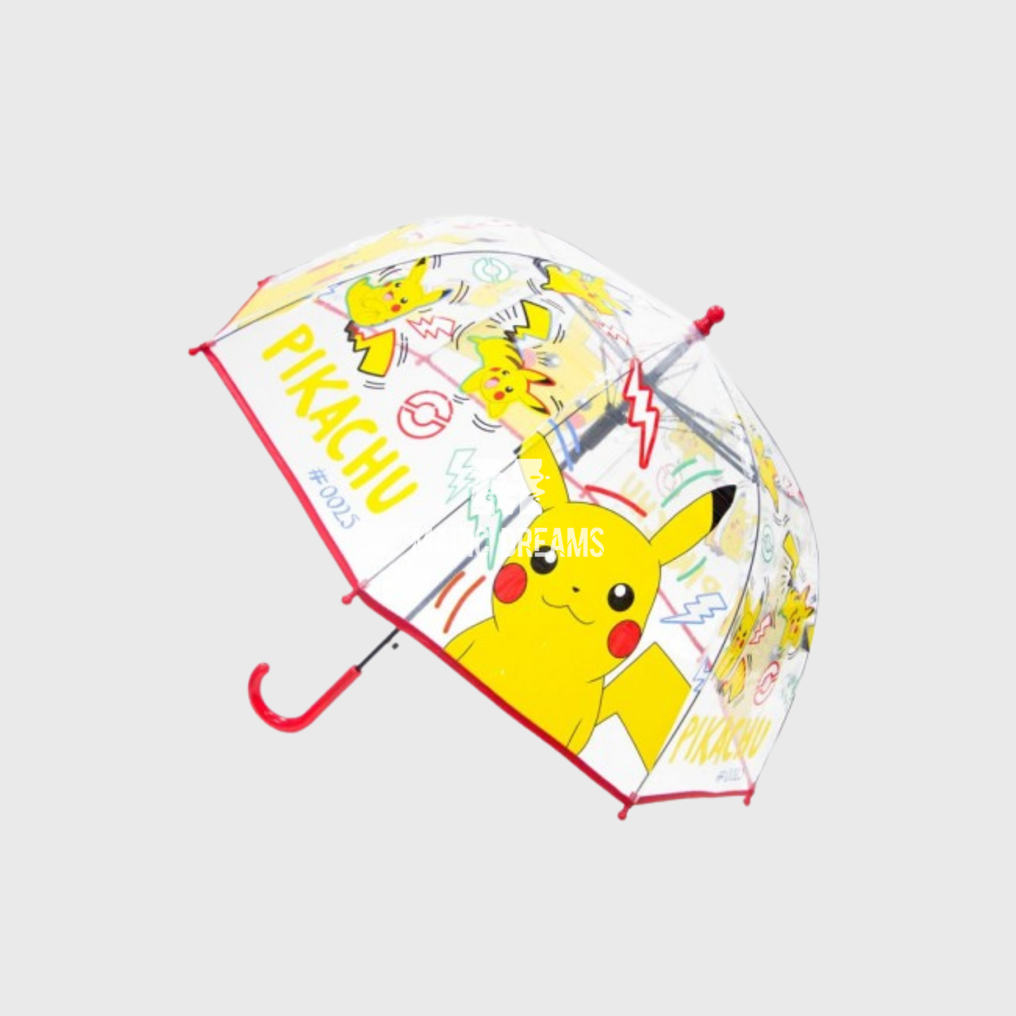 Guarda Chuva Pikachu Transparente Automático