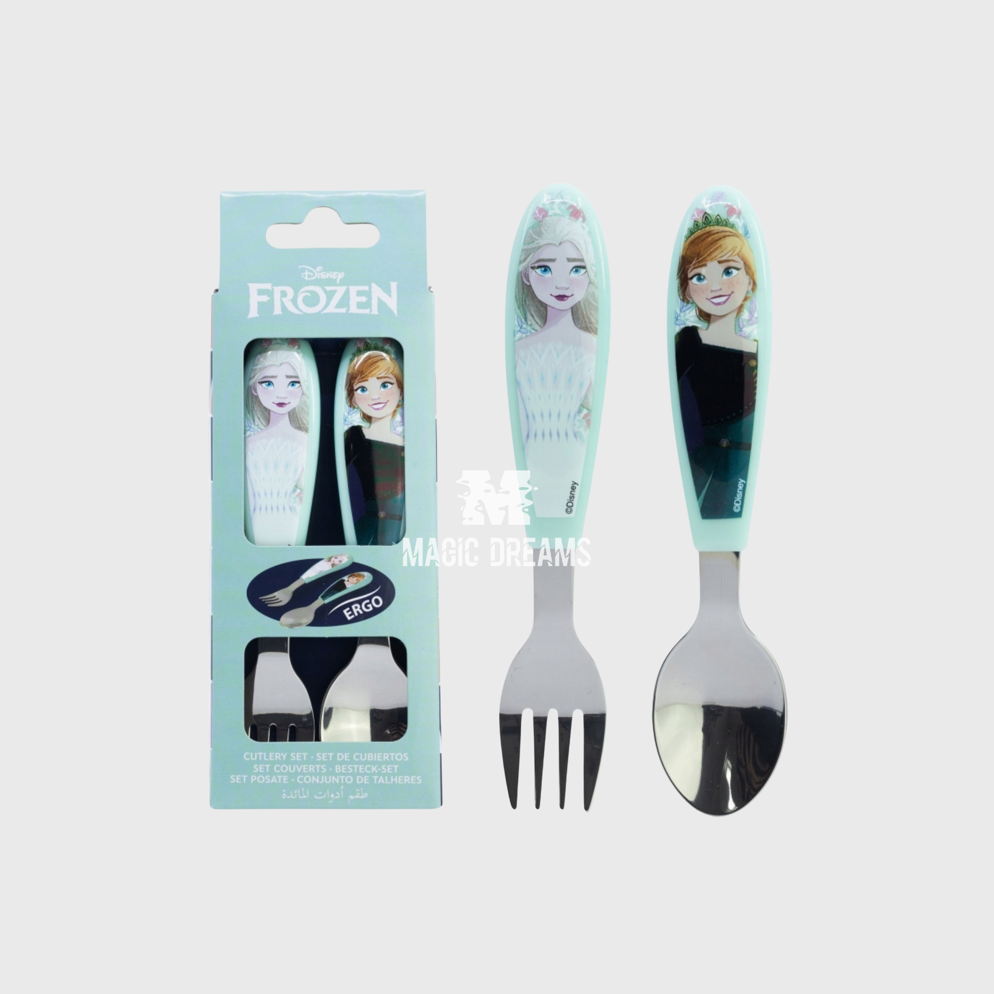 Conjunto de 2 Talheres Inox Frozen